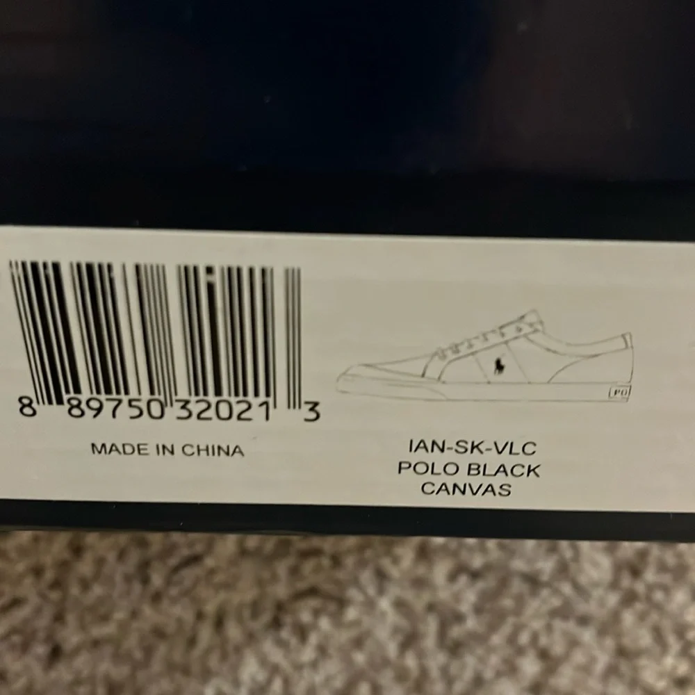 Polo Ralph Lauren Ian Boat Deck Shoes Sneakers new black Men’s Size 11.5